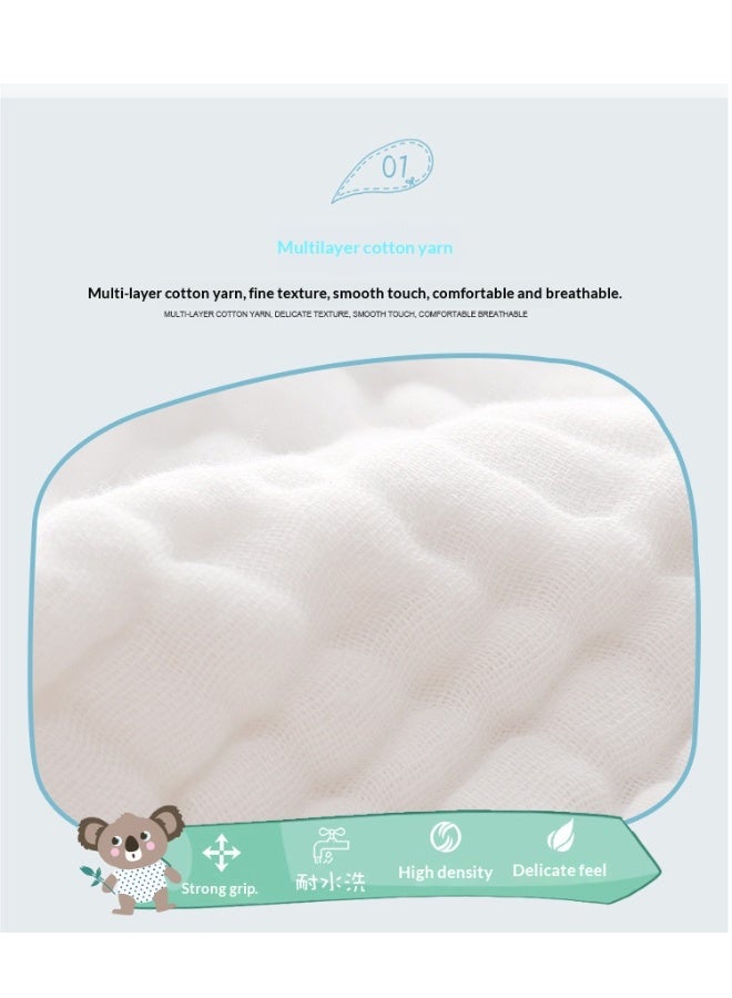 6-Pack Muslin Baby Washcloths and Towels, Soft Newborn Baby Towel and Muslin Washcloth, suitable for newborns, Can Be Used For Washing Face, Bathing, And Diaper Changing(30*30CM) - Image 5